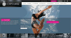 Desktop Screenshot of a-corps-danse.com